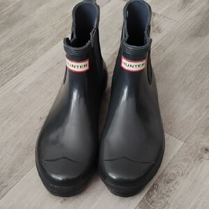 Hunter Classic Black Ankle Boots🔥❄️💦